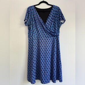 Fashion Bug Blue and White Midi Sundress